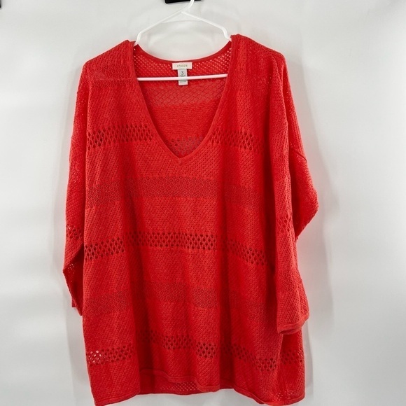 Chico’s pink sweater top size 3 - Picture 1 of 12